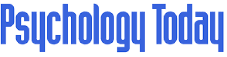 Close-up of blue text on a white background.